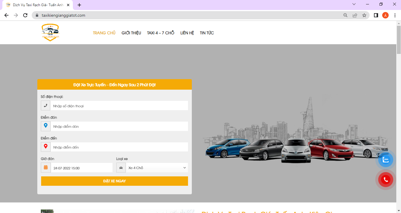 Giới thiệu công ty Taxi Rạch Giá - Tuấn Anh - Kiên Giang